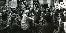 RISD Student Tuition Rate Protest 1980s. Source: RISD Archives