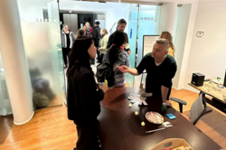 Social gathering at the Teaching & Learning Lab, Rhode Island School of Design