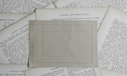 Image that shows blank postcard on top of book pages