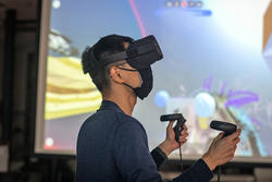 Student with VR Headset